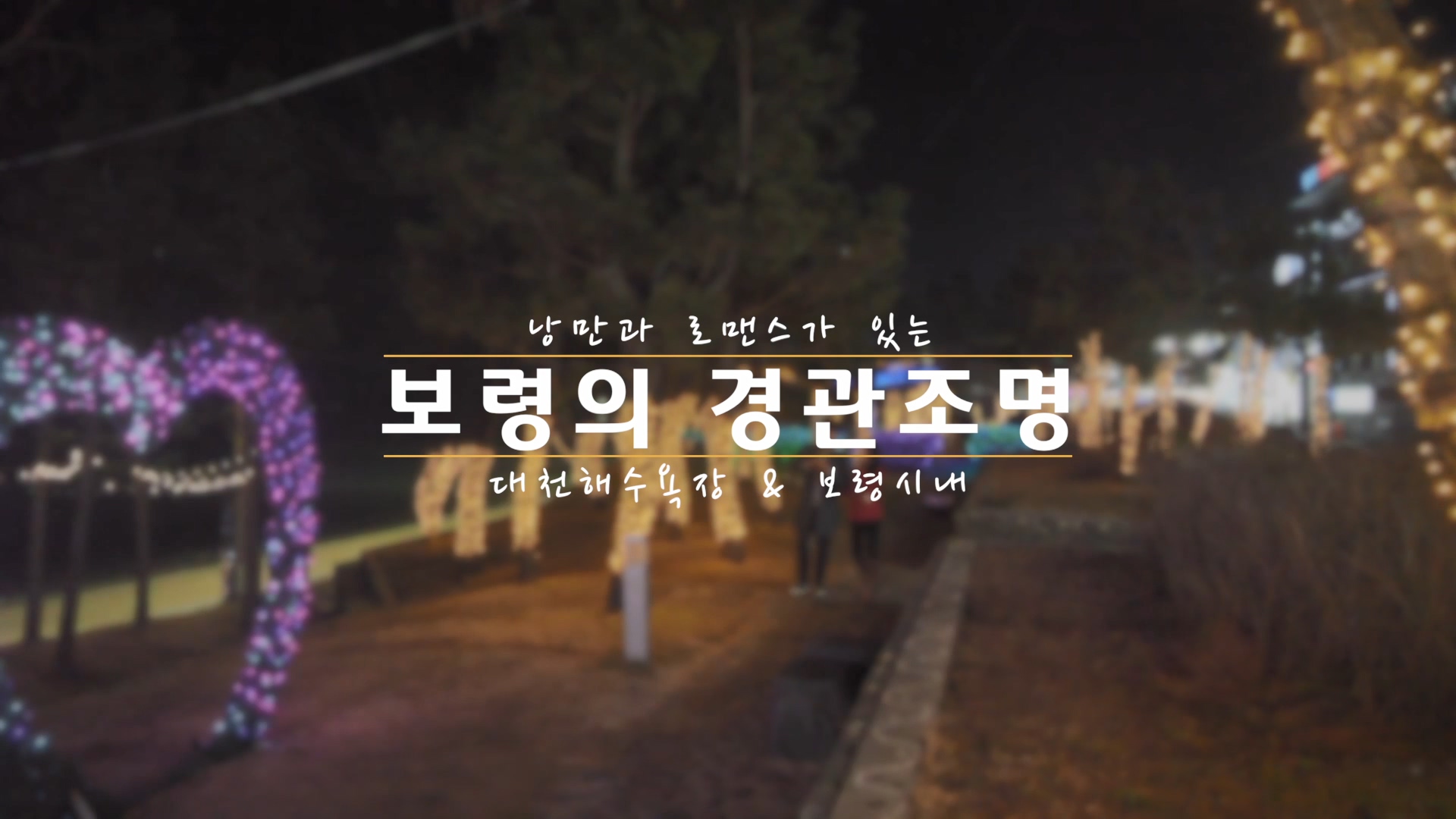 보령의 경관조명